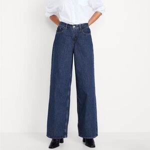 NWT Old Navy Mid Rise Slouchy Wide Leg Jeans